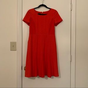 Talbots tomato red a line dress 4